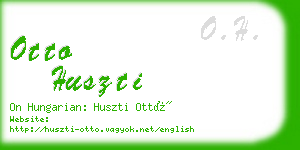 otto huszti business card